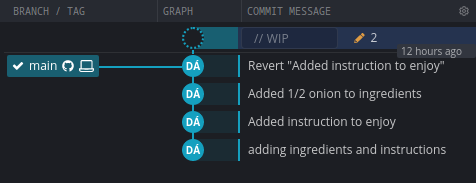 Viewing modified files in GitKraken